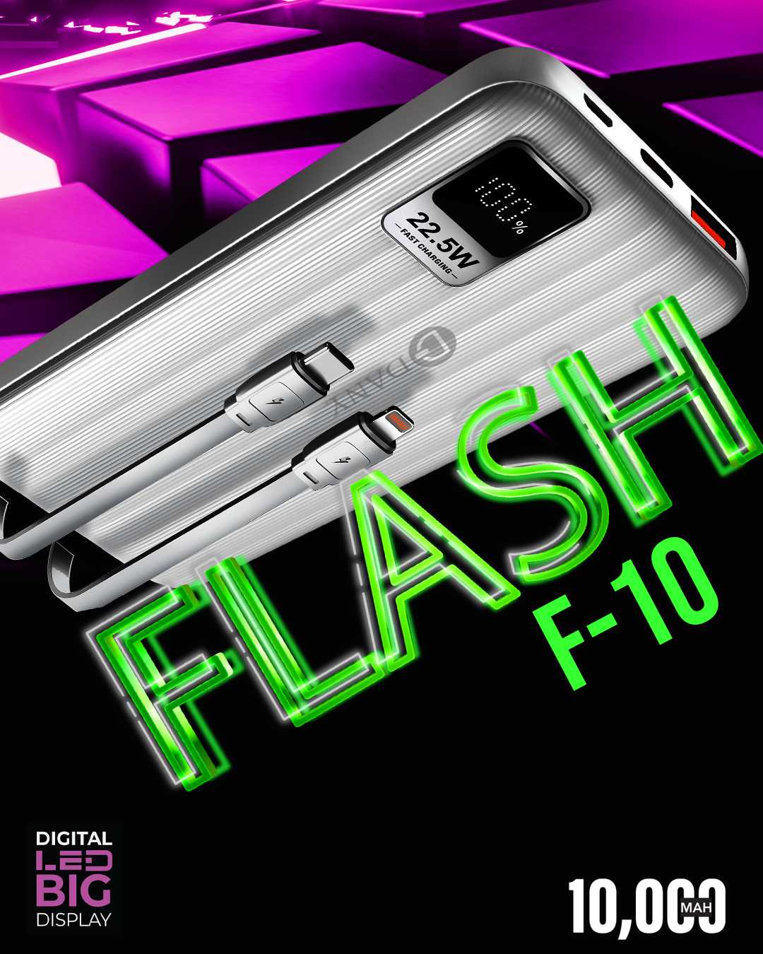 Flash F 10 10000  mAh powerbank