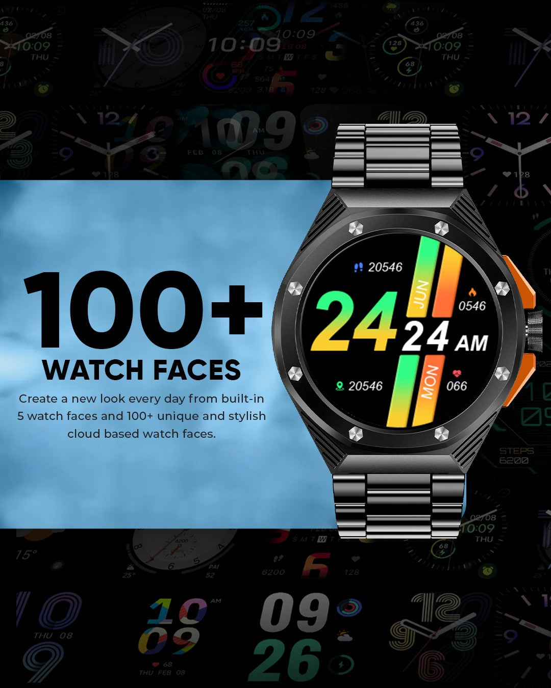 Evolution-smartwatch-100-plus-watch-faces